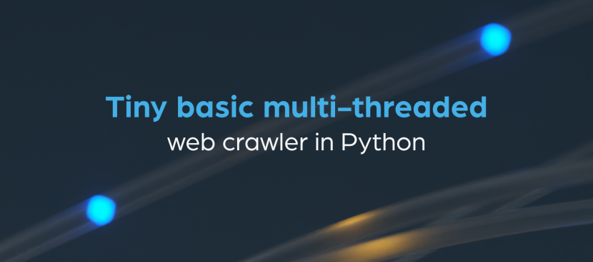 Tiny basic multi-threaded web crawler in Python
