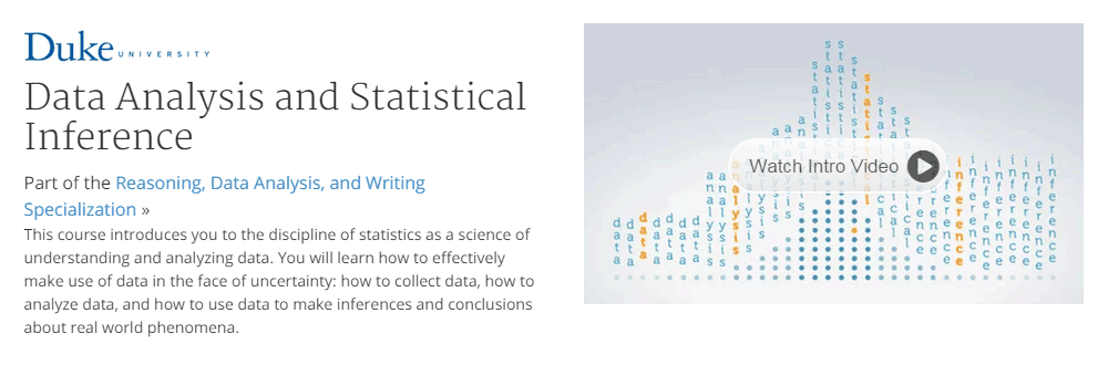 Data Analysis and Statistical Inference