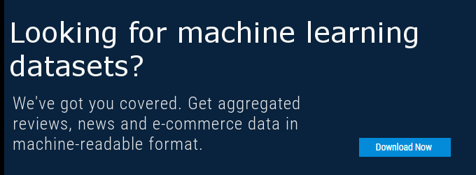 Banner: Get free machine learning datasets