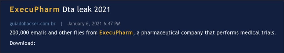 execupharm data leak