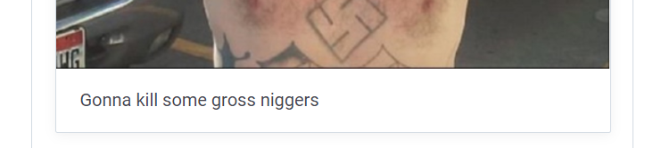 An alternative social media user announces his intentions to kill African Americans.