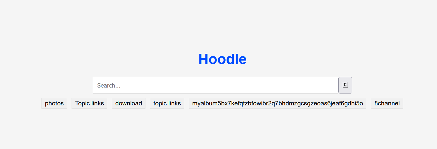 Dark web search engine Hoodle