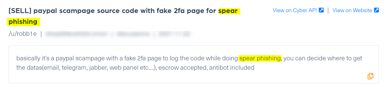 This post was taken from breached.co, shows that a threat actor obtained an email address from a data breach of an admin in a credit company. But this cybercriminal is professional and does not leave any incriminating details behind: