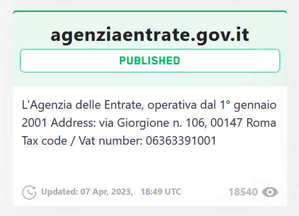 A screenshot taken from Lockbit’s Tor website, where stolen data belonging to an Italian governmental agency is breached.