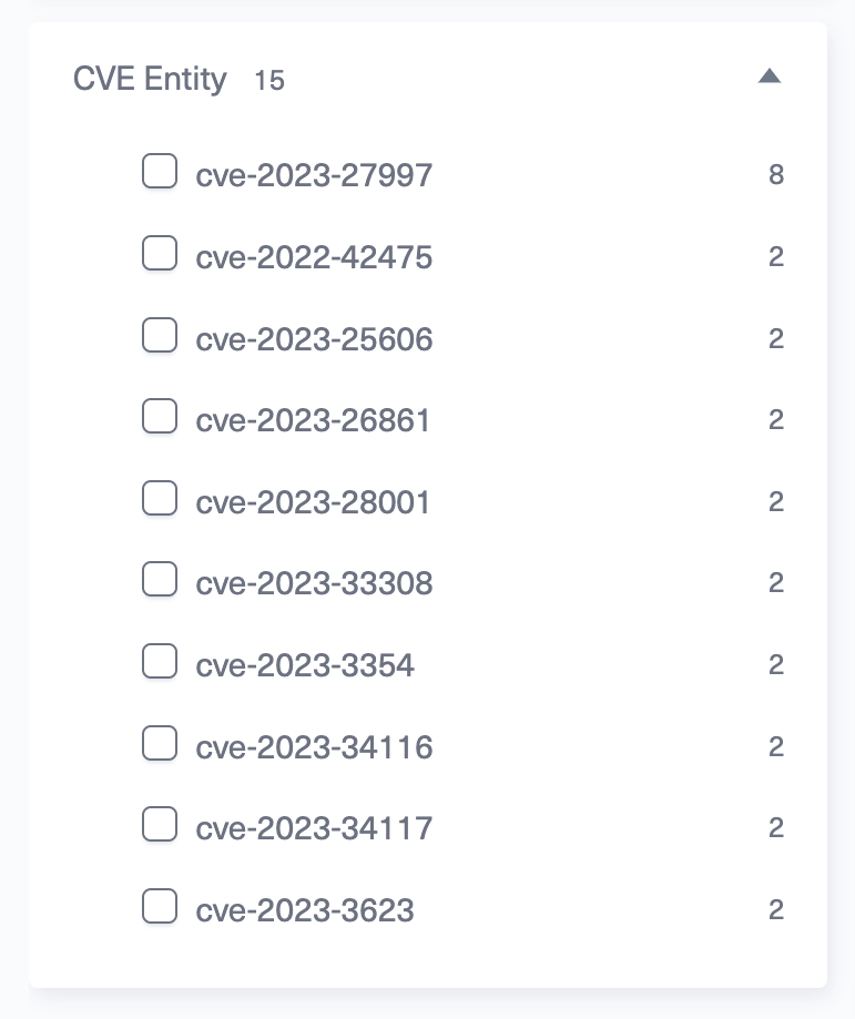 How can a cyber analyst monitor supply chain risks with Lunar? Step #3: Use the CVE filter to spot specific vulnerabilities