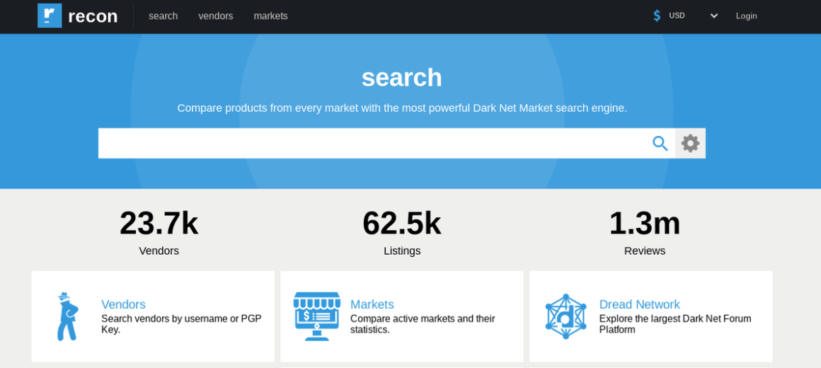 The Recon search engine