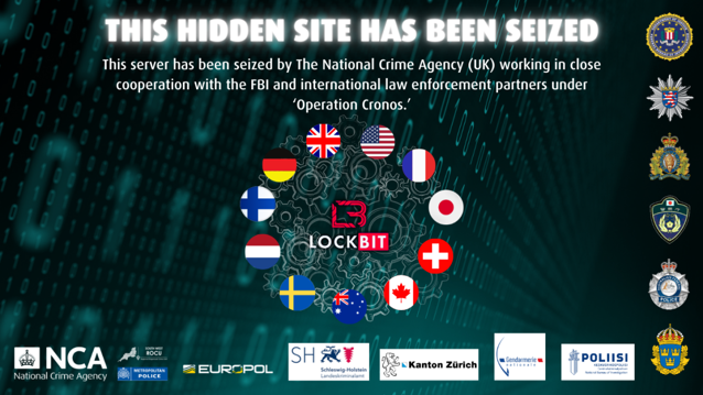 The note on LockBit's site following its shutdown