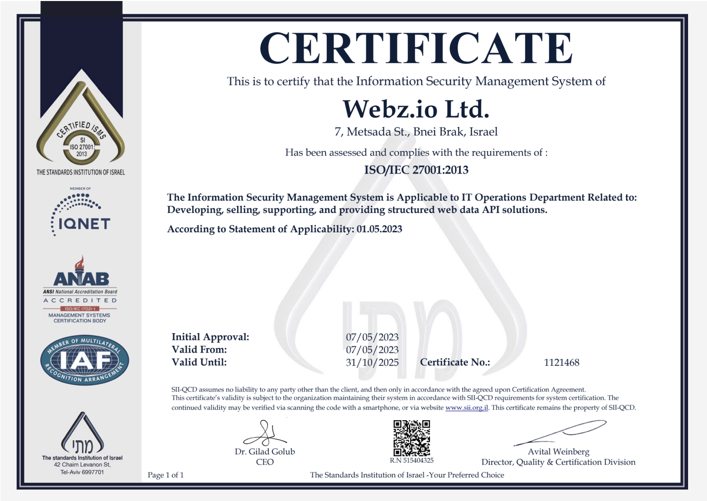 certificate ico