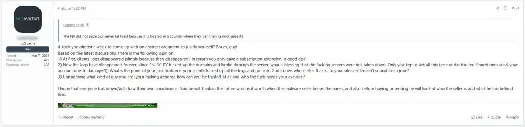 A translated post on XSS where a user expresses his frustration towards Shamel’s statement.